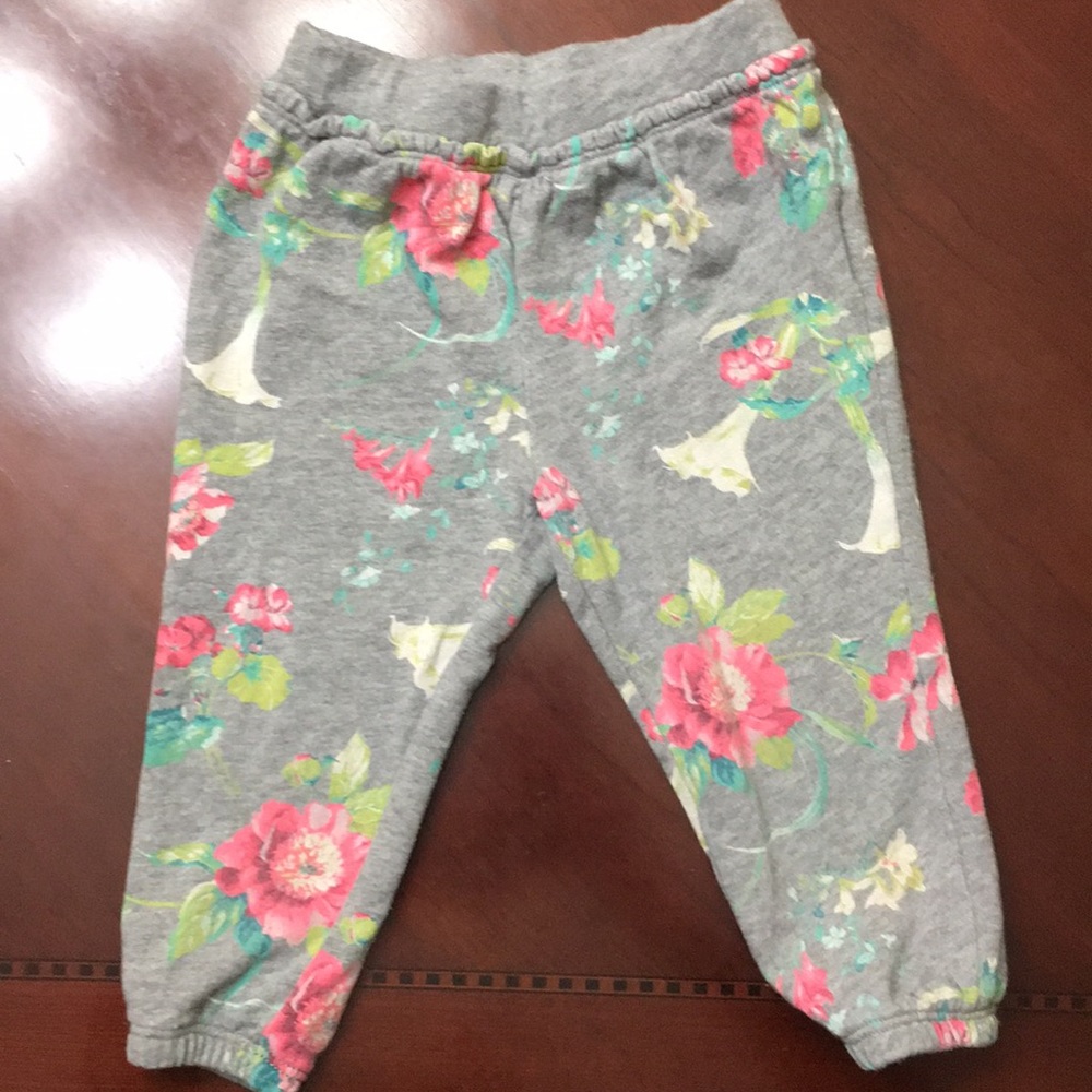 Baby Gap floral jogger sweatpants